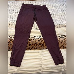 ZYIA Plum Peak Zipper Joggers